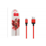 Кабель HOCO Iphone X14 5/5s/6/6s 8pin, 1 м, Красный