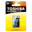 Батарейка крона Toshiba алкалиновая 6LR61
